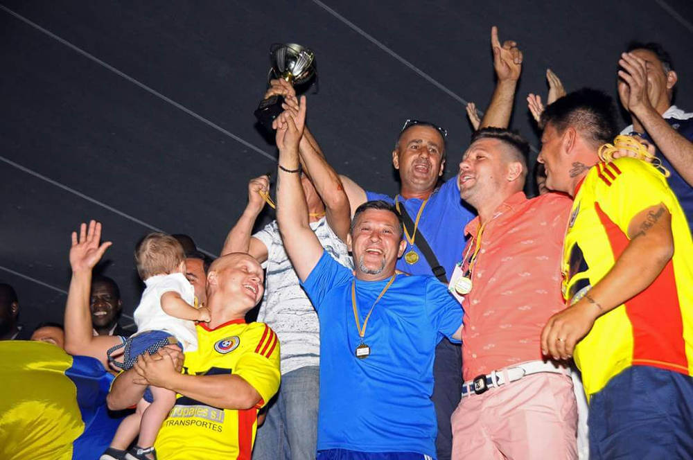 Campeón veteranos Rumanía en el Mundialito Integración Zaragoza 2017
