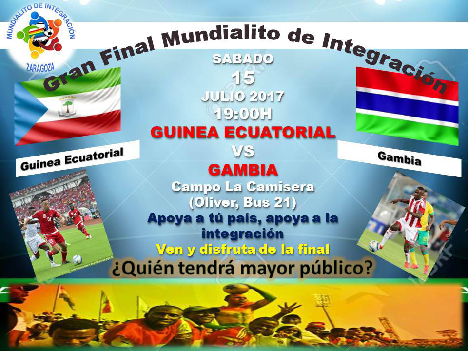 Gran Final Mundialito Integración Zaragoza 2017 Guinea Ecuatorial vs Gambia