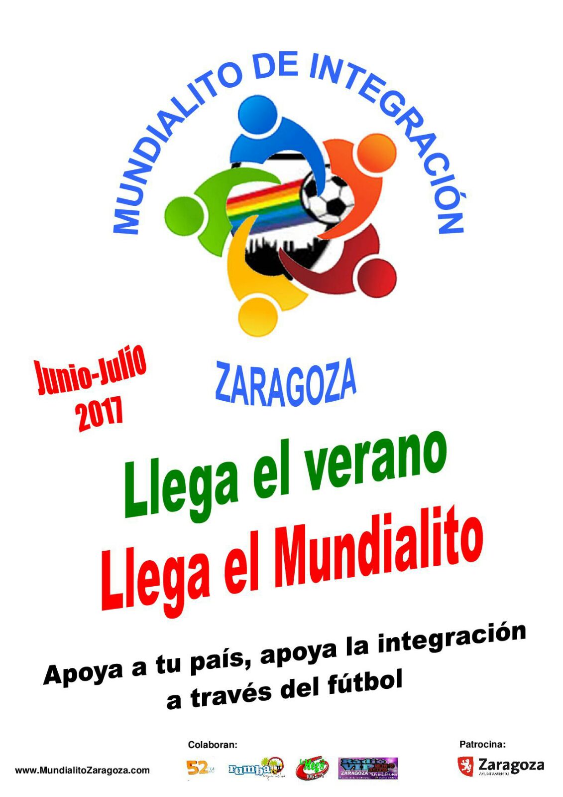 Llega el Mundialito Integración Zaragoza 2017