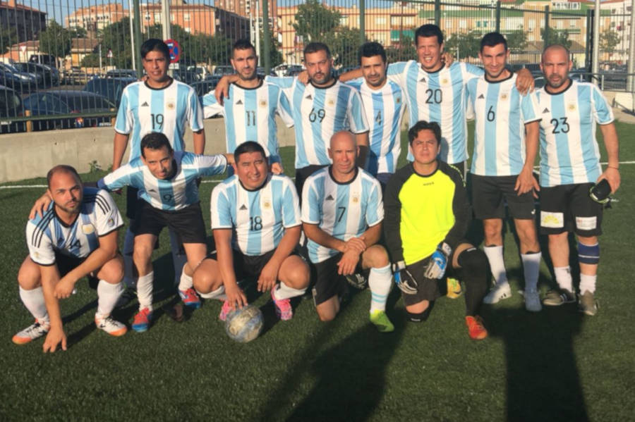 Argentina veteranos en Mundialito Integración Zaragoza 2018