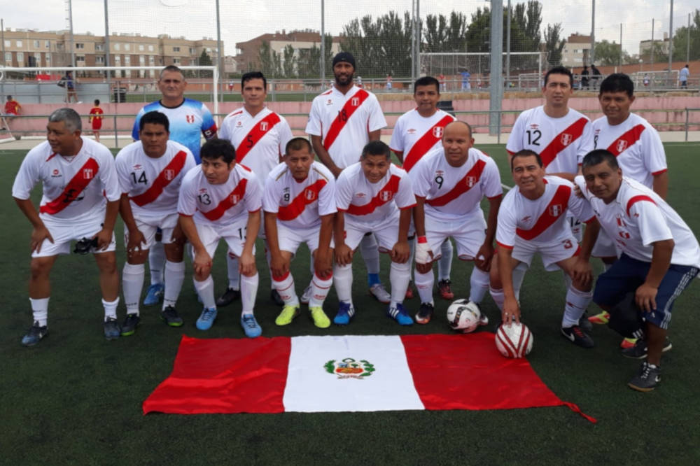 Perú veteranos en Mundialito Integración Zaragoza 2018